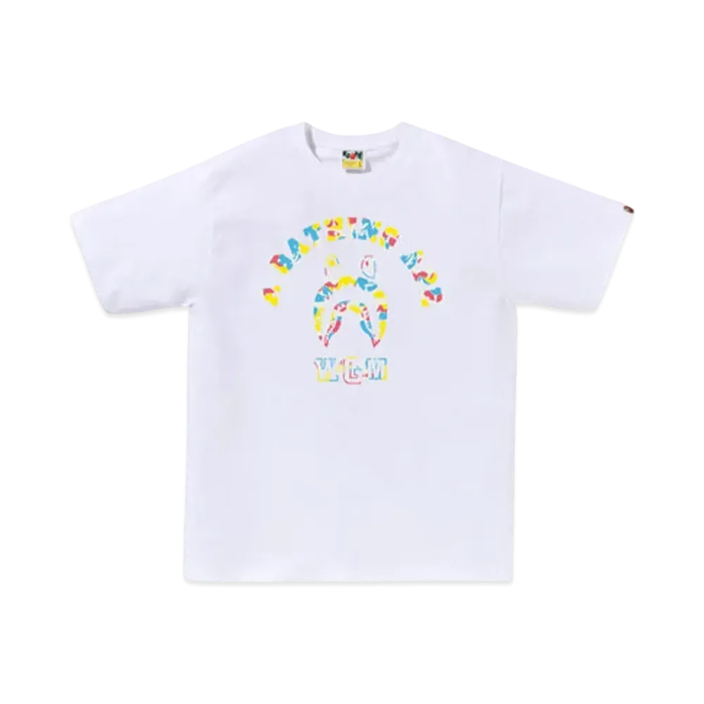 A BATHING APE Bape Store Sanya Shark College Tee "White"