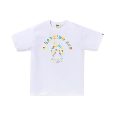 A BATHING APE Bape Store Sanya Shark College Tee "White"