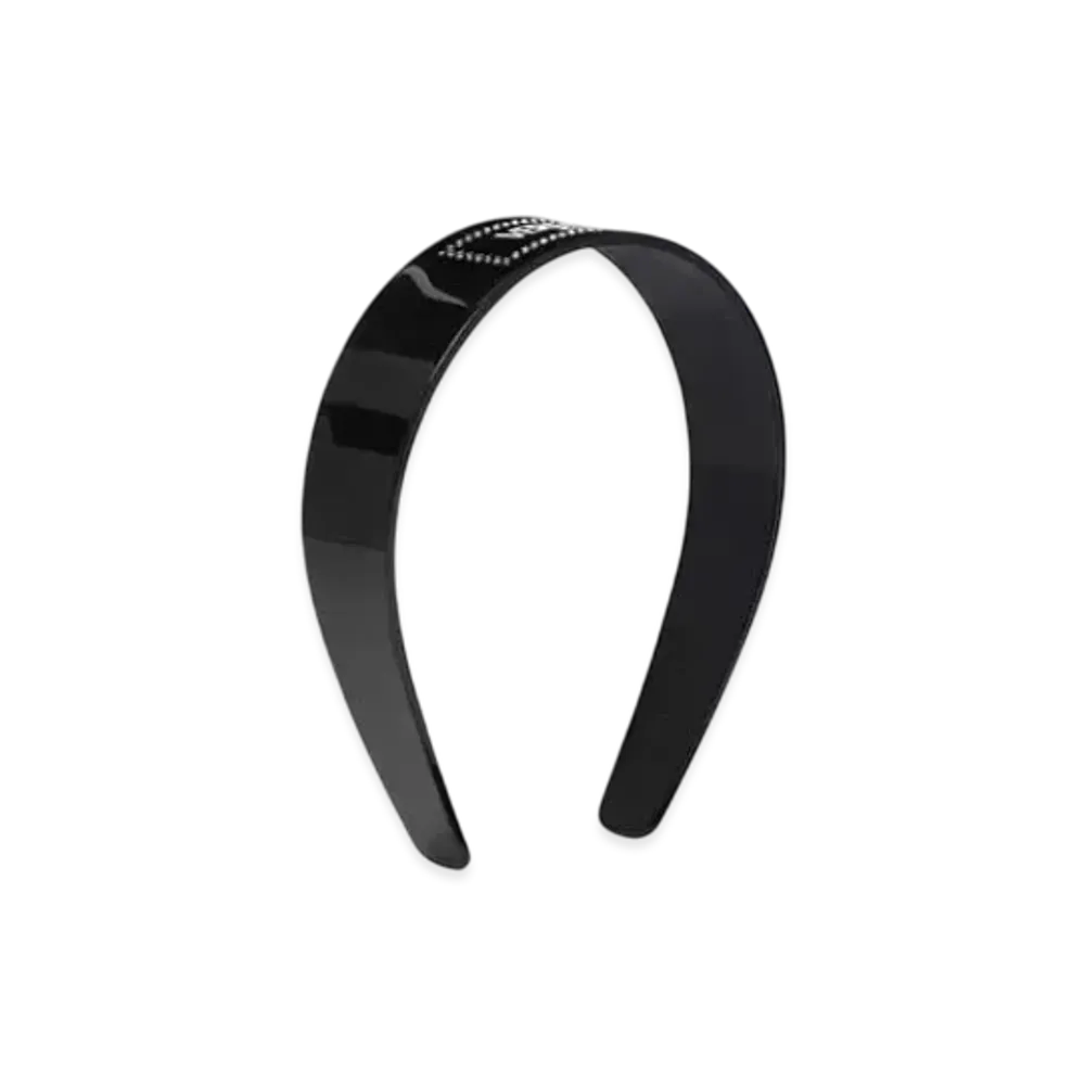 Versace Crystal Versace Milano Headband "Black"