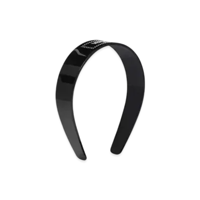 Versace Crystal Versace Milano Headband "Black"