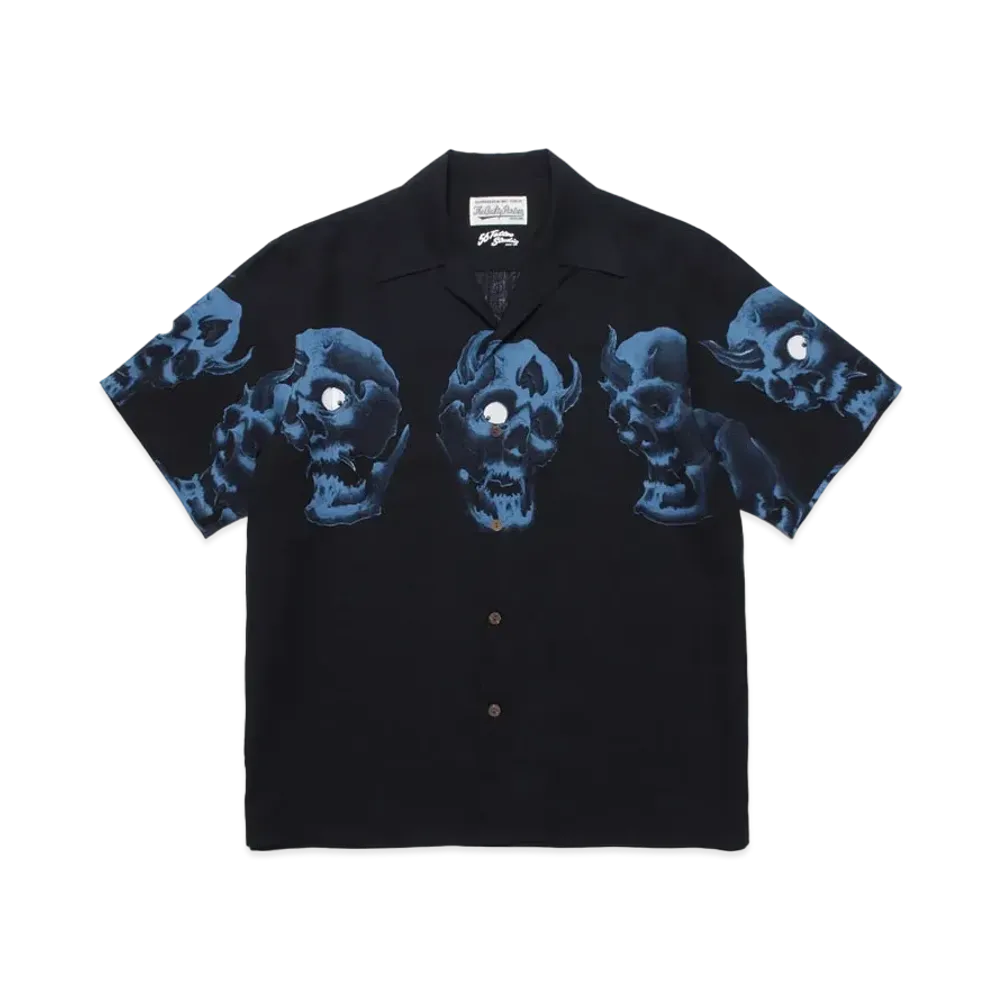 WACKO MARIA 56 TATTOO STUDIO / HAWAIIAN SHIRT "Black"