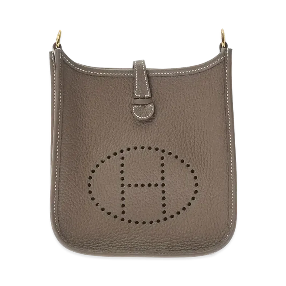 Hermes Evelyne 2 Taurillon Clemence "Etain/Gold"