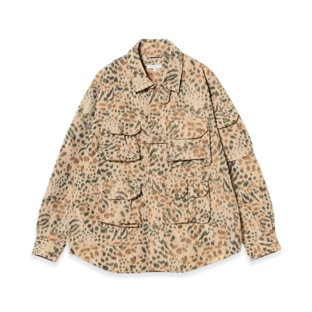 ENGINEERED GARMENTS Explorer Shirt Jacket - Leopard Print "Brown"