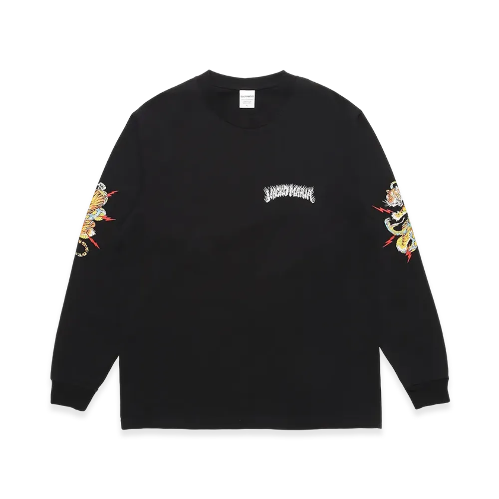 WACKO MARIA x Tim Lehi / Washed WACKO MARIA Heavy Weight Long Sleeve T-Shirt "Black"
