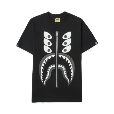 A BATHING APE x Bounty Hunter Mad Shark Tee "Black"