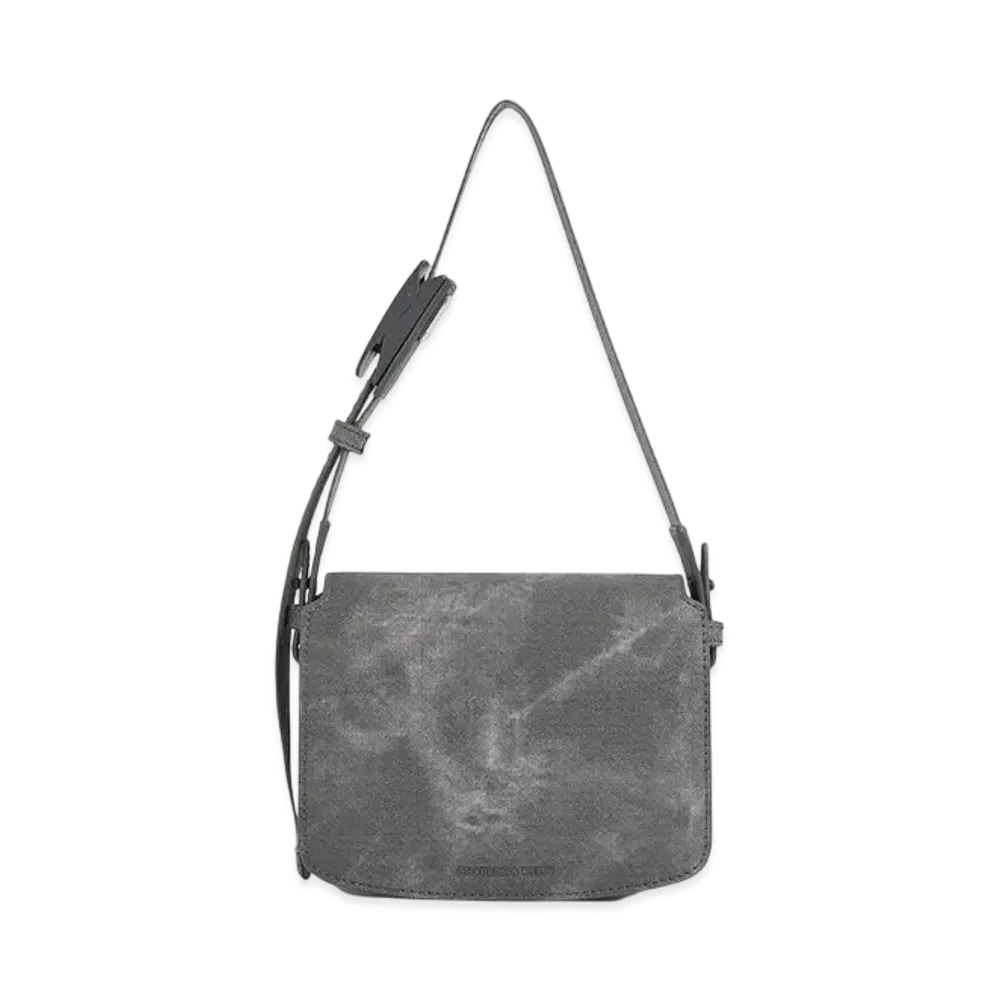 CHARLES & KEITH Boxy Front Flap Shoulder Bag "DarkGrey"