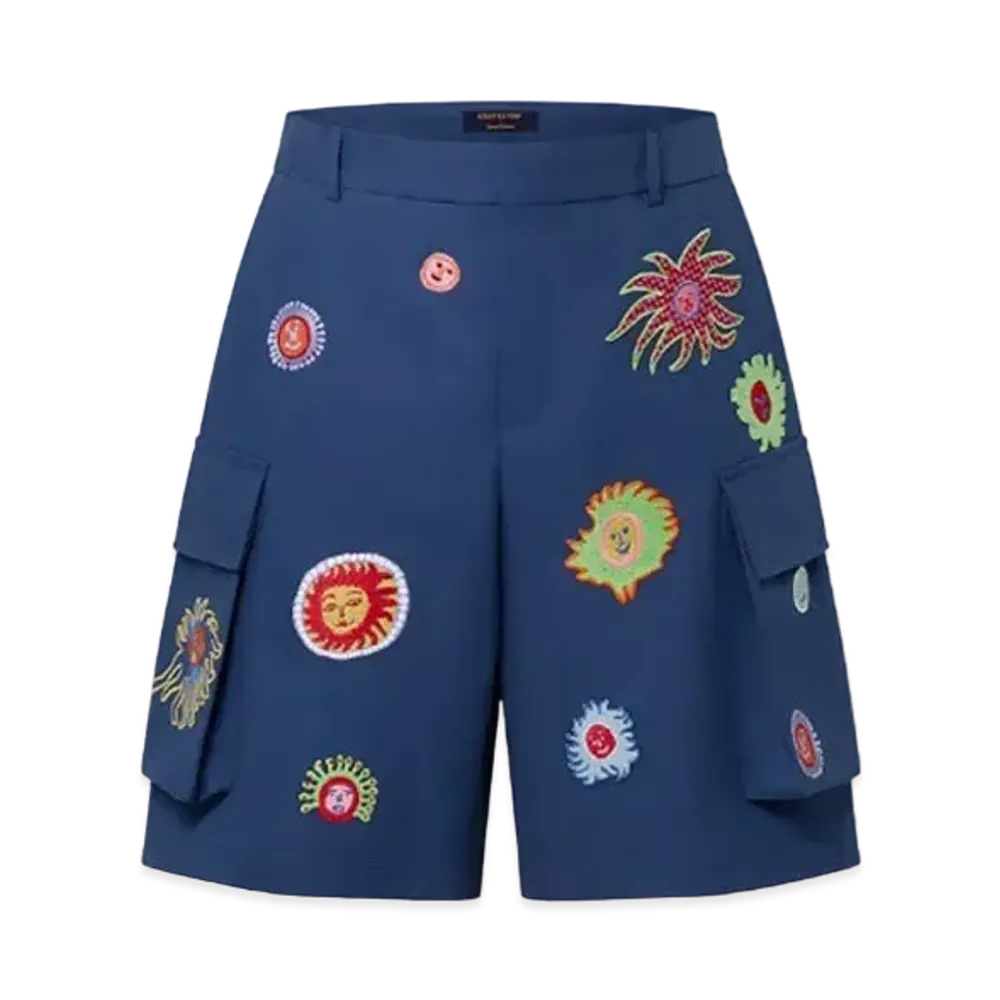 Louis Vuitton x Yayoi Kusama Embroidered Faces Cargo Short My Eternal Soul
