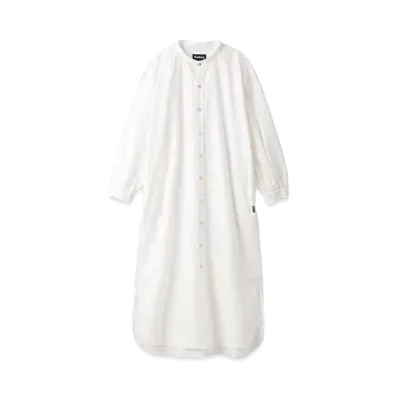 Barbour Japan Limited Stand Collar Shirt Dress (Oversized Fit) "White"