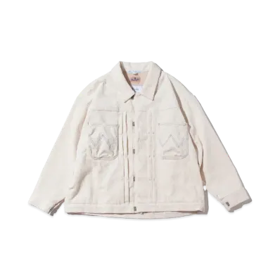 F/CE. x WRANGLER Polartec Corduroy Boa JK "Ivory"