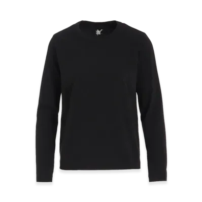 Y's Hard Twisted Jersey Y's Stitch Long Sleeve T "Black"