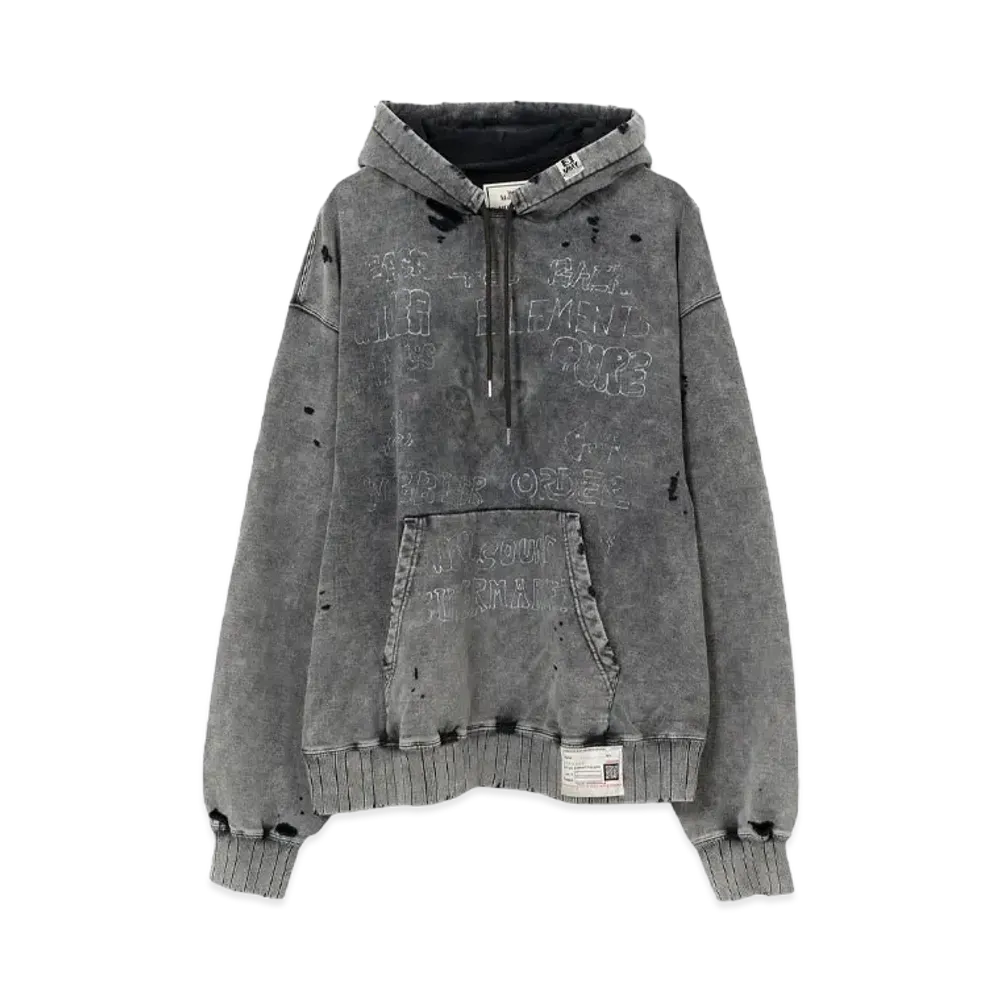 Maison MIHARA YASUHIRO Distressed Hoodie "Black"