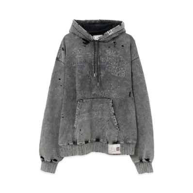 Maison MIHARA YASUHIRO Distressed Hoodie "Black"