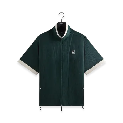 Kith x Wilson Dobby Zip Up Shirt "Stadium"