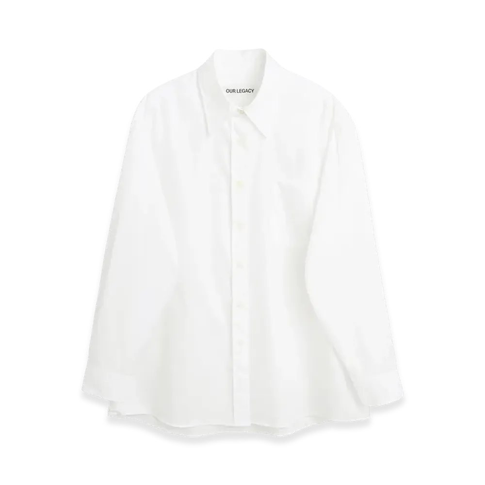 OUR LEGACY Women's Favourite Shirt "White Non-Iron Crisp Cotton"
