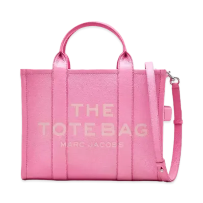 Marc Jacobs The Leather Medium Tote Bag "Petal Pink"