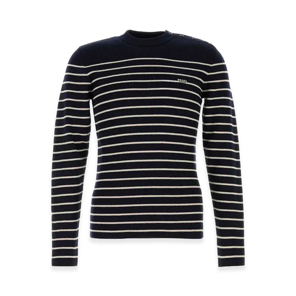 PRADA Crew Neck Sweater "Dark Blue"