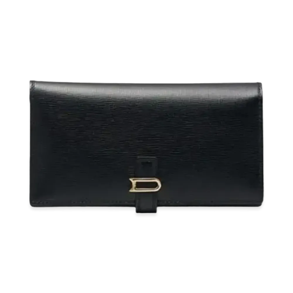 DELVAUX Leonce Long Wallet Opera Calf "Black"
