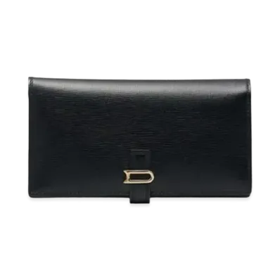 DELVAUX Leonce Long Wallet Opera Calf "Black"