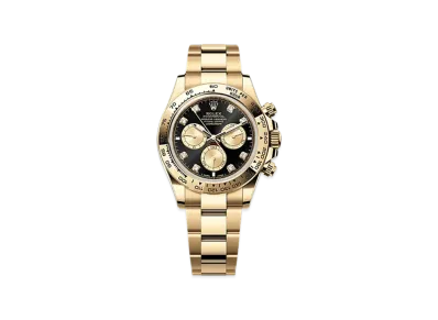 ROLEX Cosmograph Daytona 40mm Yellow Gold 126508 "Bright Black/Golden"