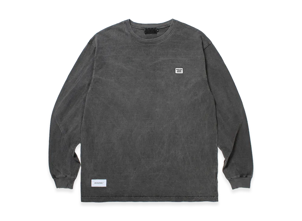APHRODITEGANG TCS Mini Patch Garment Dye L/S Tee "Black/White"