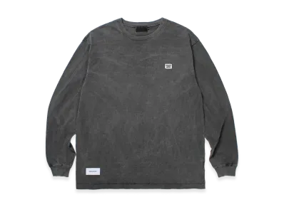 APHRODITEGANG TCS Mini Patch Garment Dye L/S Tee "Black/White"