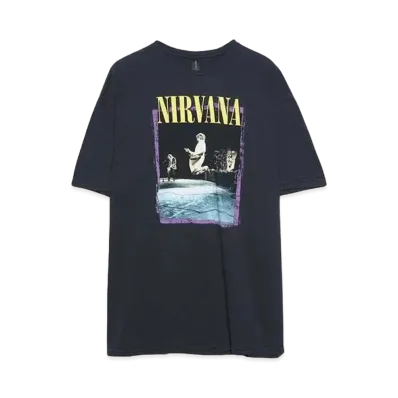 THRIFTY LOOK TEE THRIFTY "NIRVANA" TEE "BLACK"