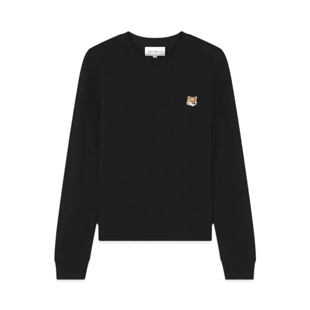 Maison Kitsune Women'S Fox Head Patch Regular Sweatshirt "Black"