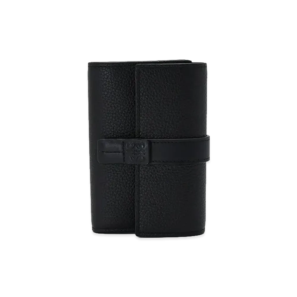 LOEWE Women's Anagram Vertical Wallet Small "Black"