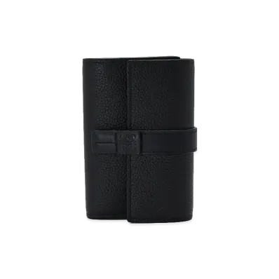 LOEWE Women's Anagram Vertical Wallet Small "Black"