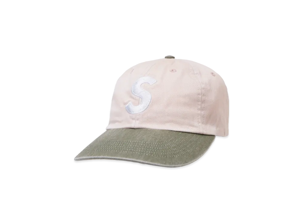 Supreme Pigment Coated 2-Tone S Logo 6-Panel "Light Pink"