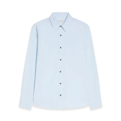 DRIES VAN NOTEN Fitted Cotton Shirt "Light blue"