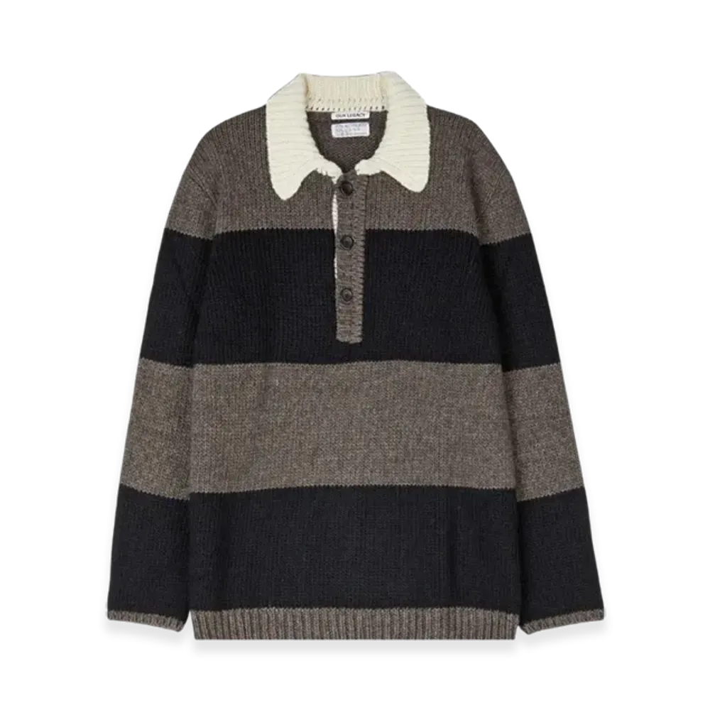 OUR LEGACY Big Piquet Acrylic "Rugby Stripe"
