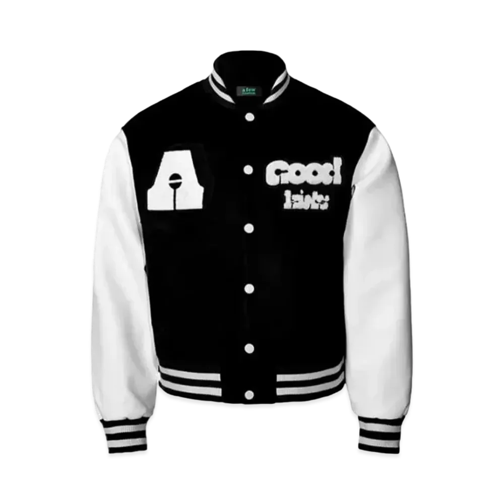 A FEW GOOD KIDS Block Logo Stadium Jacket "Black"