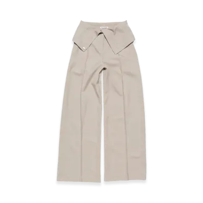 Acne Studios Tailored Wool Blend Trousers "Cold Beige"