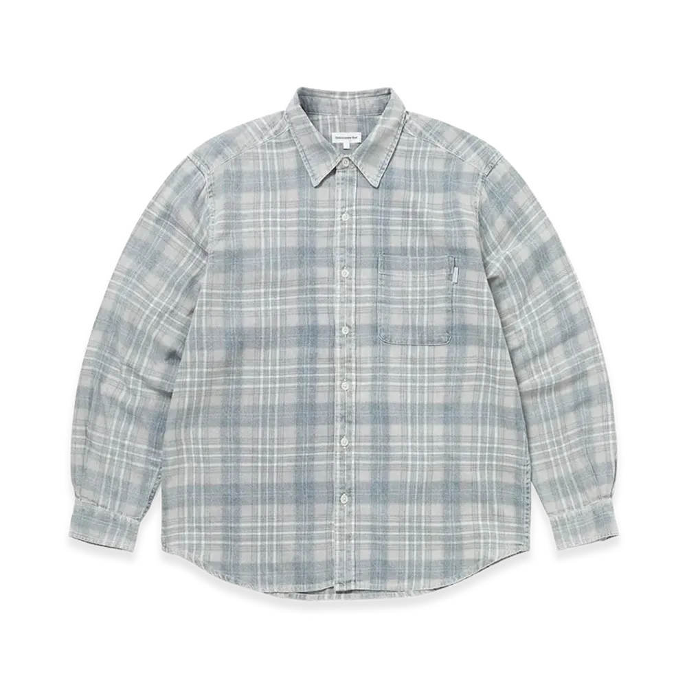 thisisneverthat Washed Check Shirt "Blue"