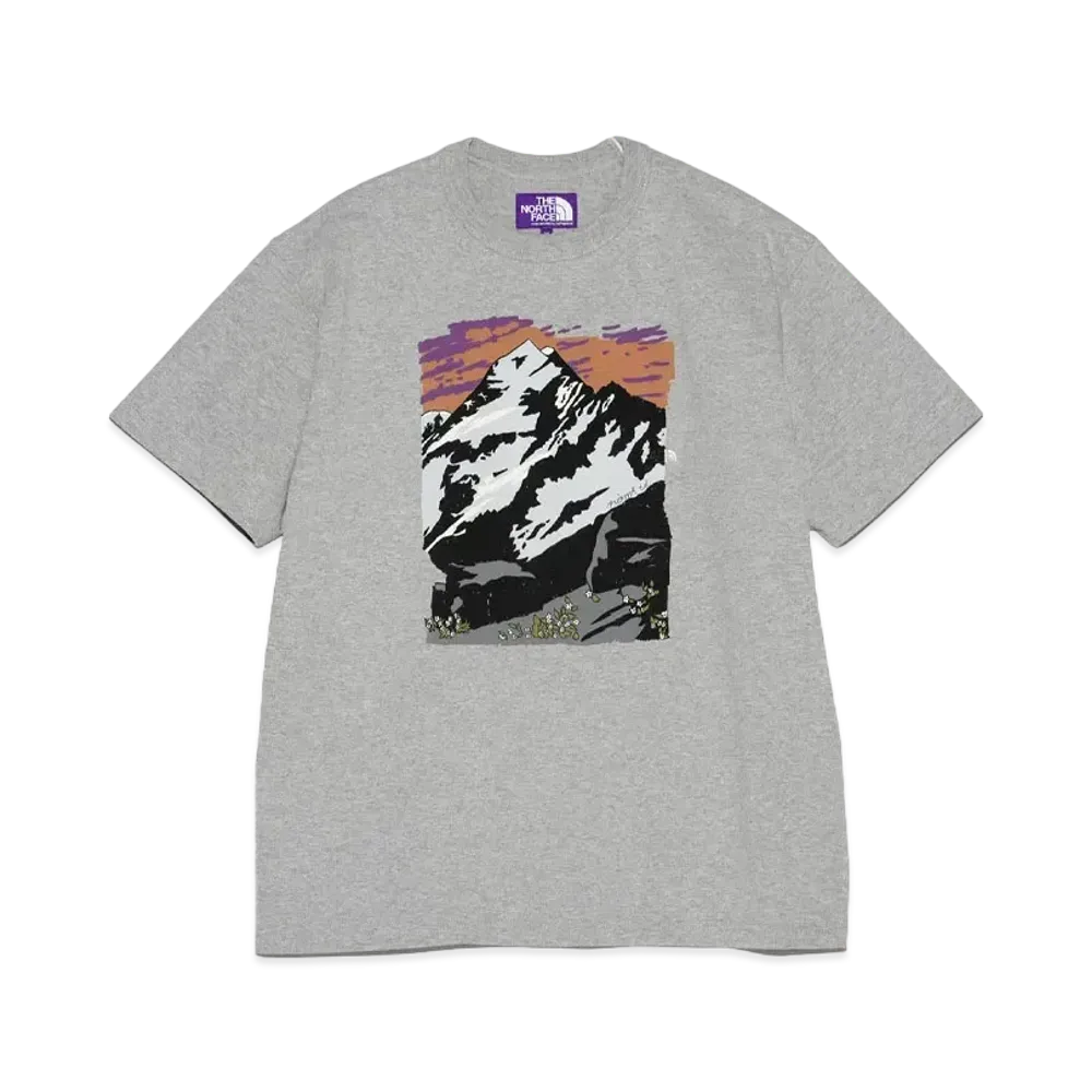 The North Face PURPLE LABEL 7oz Mountain Graphic Tee "Mix Gray"