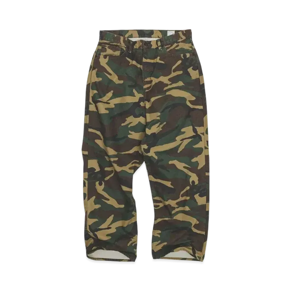 BEAMS x orSlow Woodland Camo Super Dad's Pants "Woodland Camo"