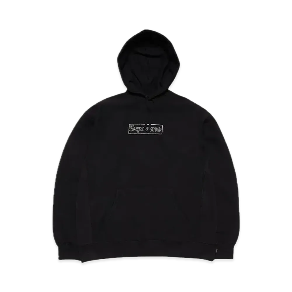 Supreme x KAWS Chalk Logo Hooded Sweatshirt 