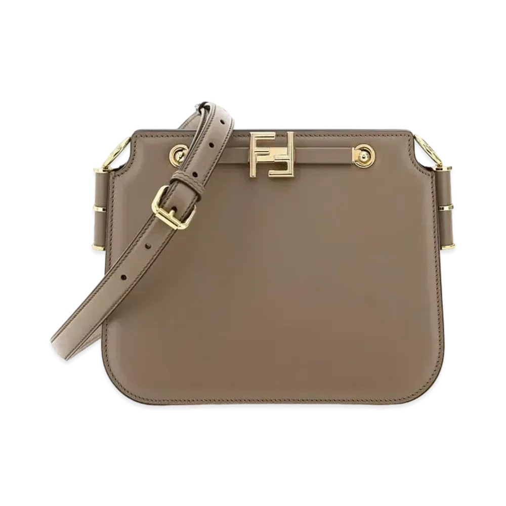 FENDI Touch Leather Bag "Gray"