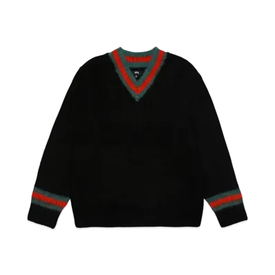 Stussy Mohair Tennis Sweater "Black"