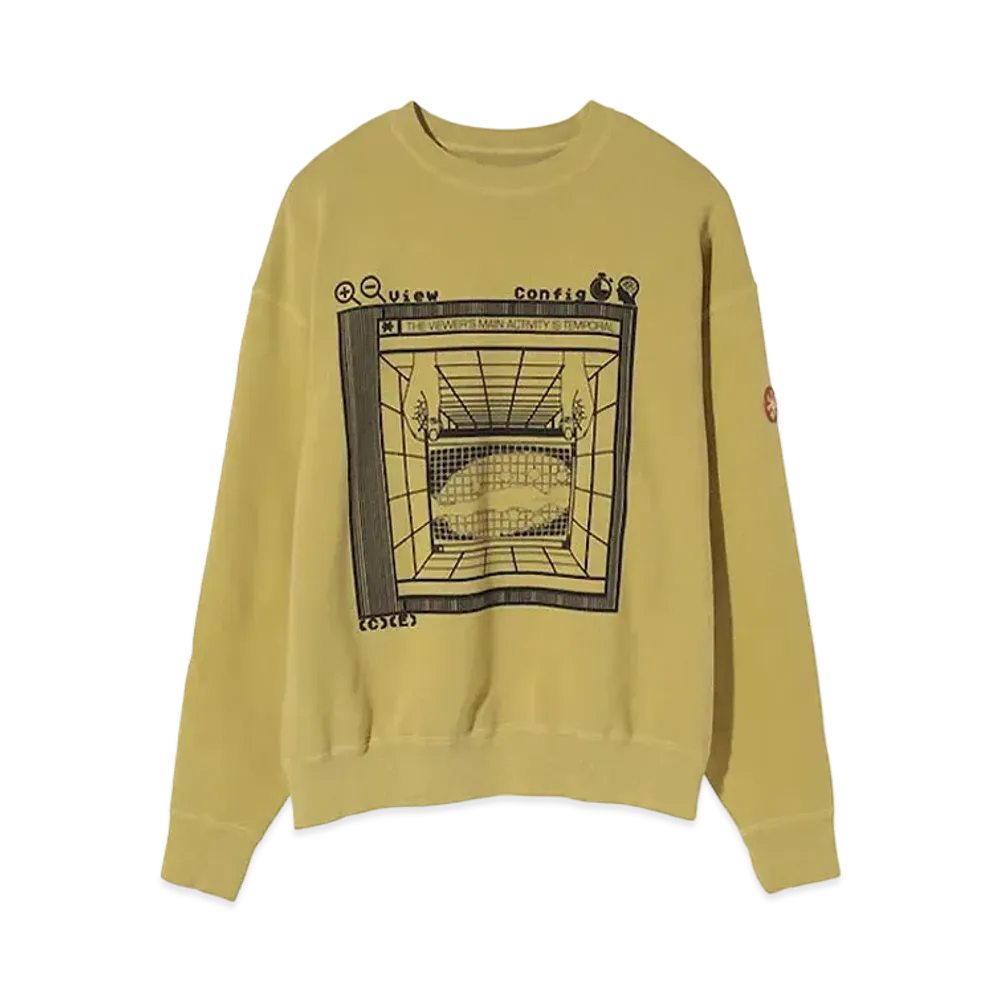 Cav Empt (C.E) MD TEMPORAL CREW NECK "Yellow"