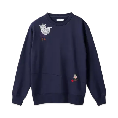 graniph x Dragon Ball Z Survival Fleece Big Silhouette Sweatshirt "Navy"