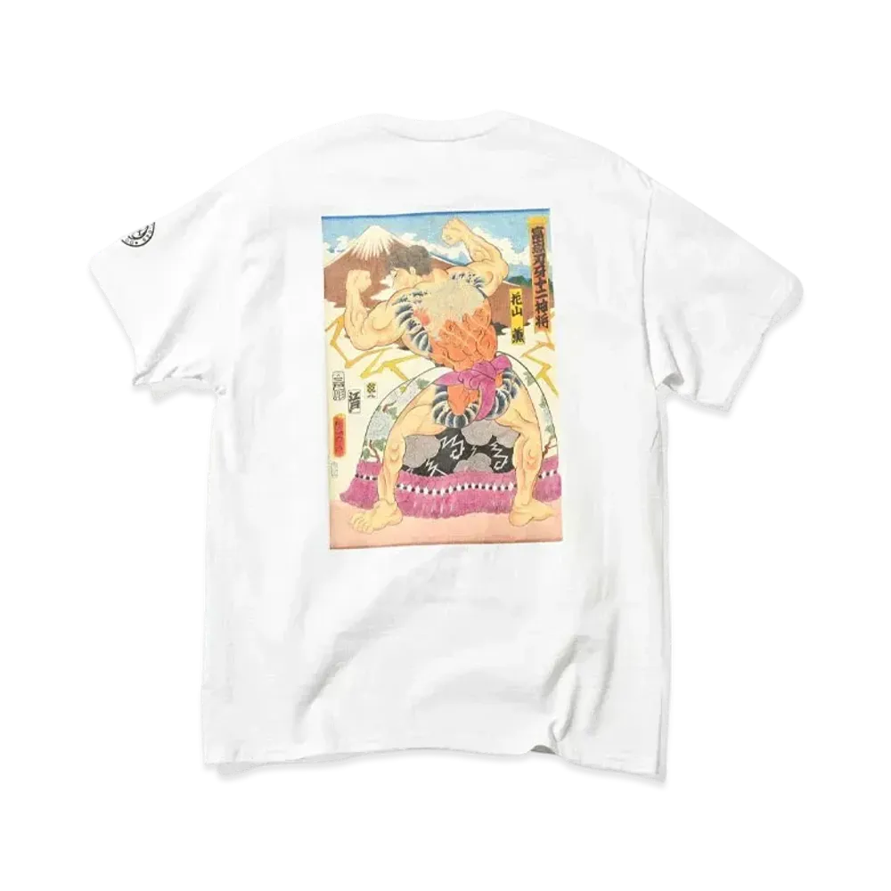 HOME GAME x グラップラー刃牙 x PANCRASE x THREE TIDES S/S TEE "WHITE"