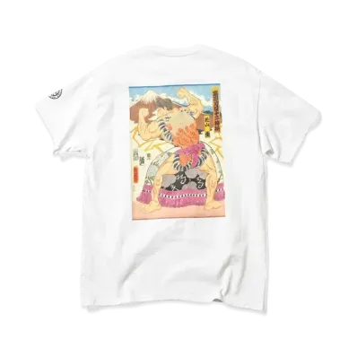 HOME GAME x グラップラー刃牙 x PANCRASE x THREE TIDES S/S TEE "WHITE"