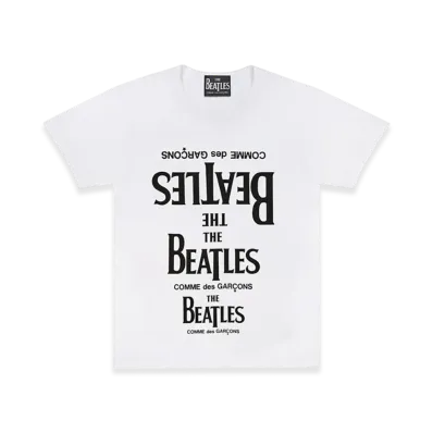 COMME des GARCONS x The Beatles Rubber Printed T-Shirt "White"