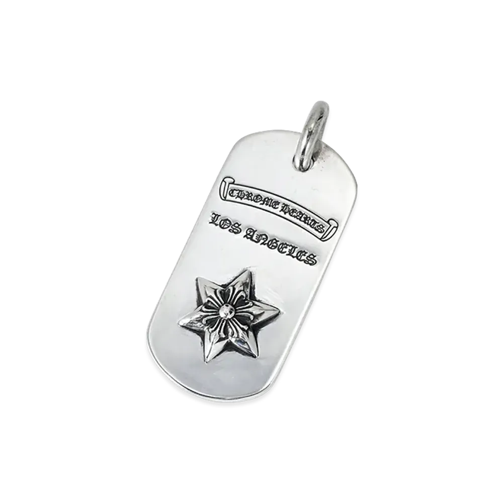 Chrome Hearts Dog Tag S New La Raysdor "Silver"