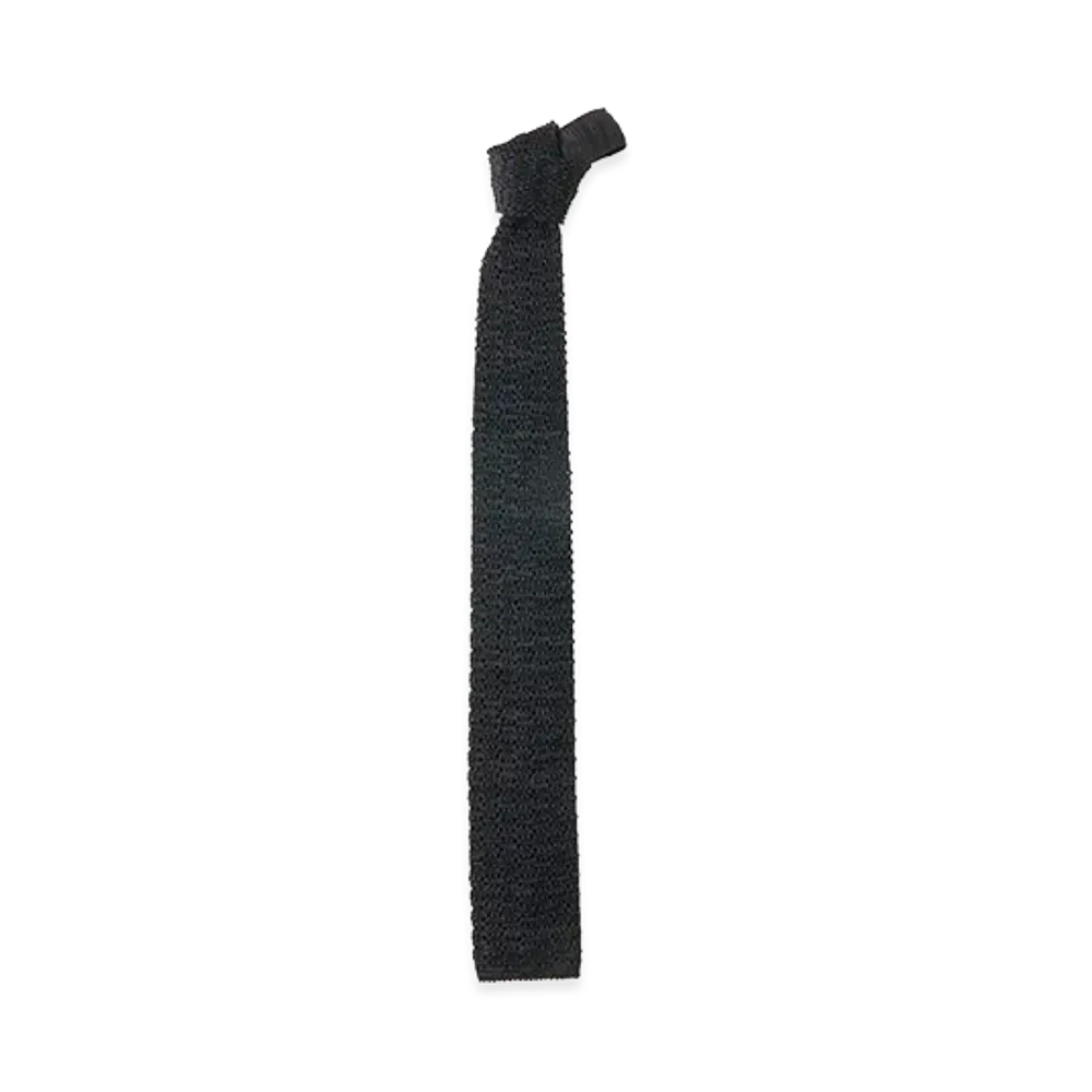 T.T Taiga Takahashi Lot.036 Knit Tie "Black"