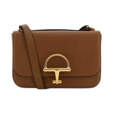 GUCCI Women's Caramel Leather Small Siena Shoulder Bag "Brown"