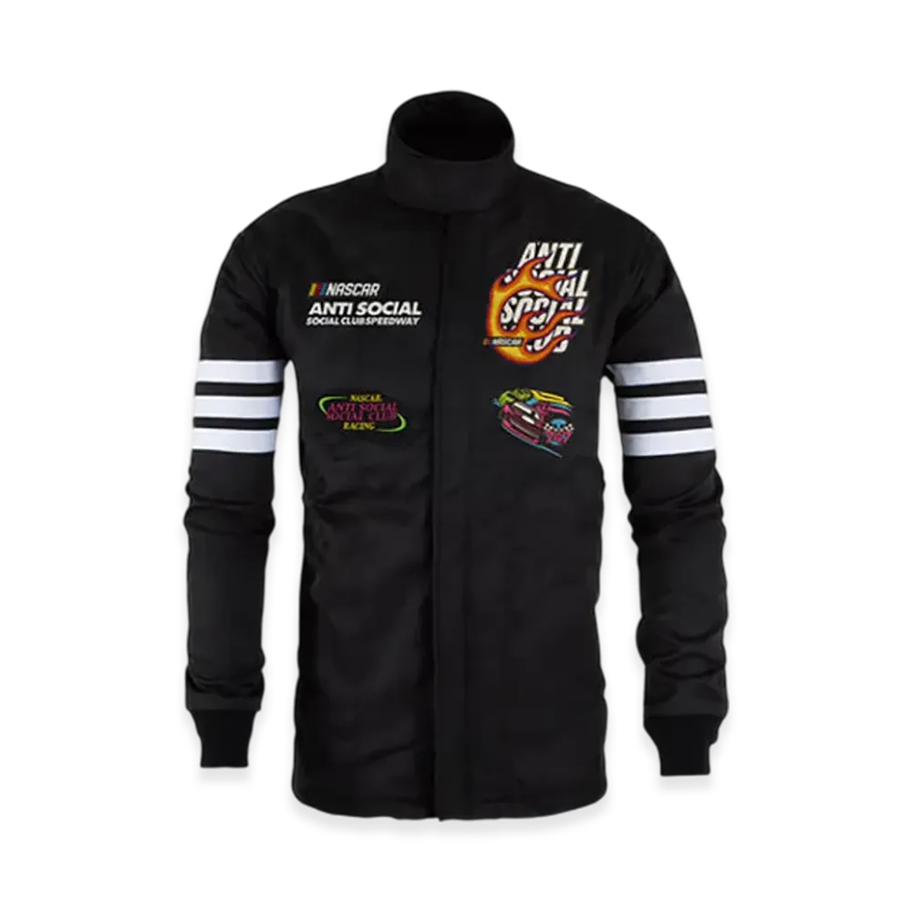 ANTI SOCIAL SOCIAL CLUB x NASCAR Simpson Daytona Jacket "Black"