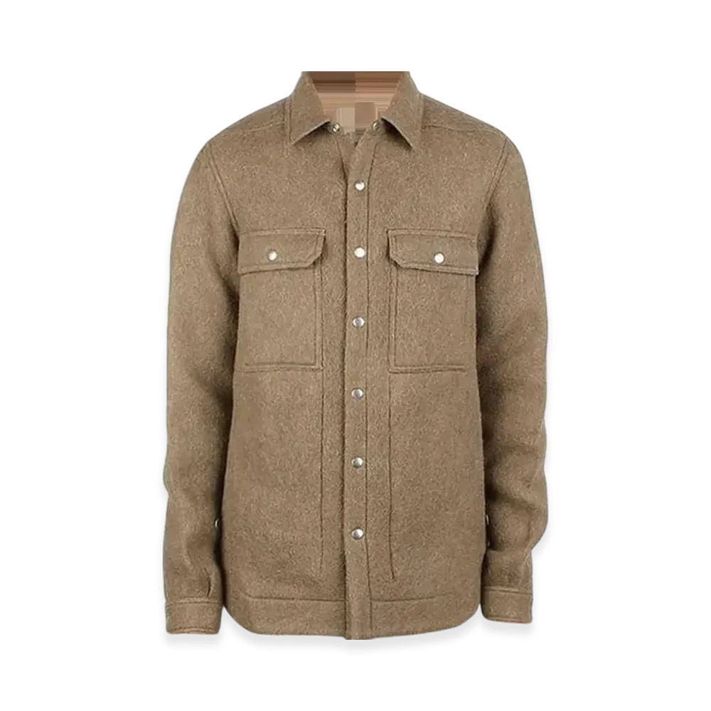 Rick Owens Button Overshirt Jacket "Dust"